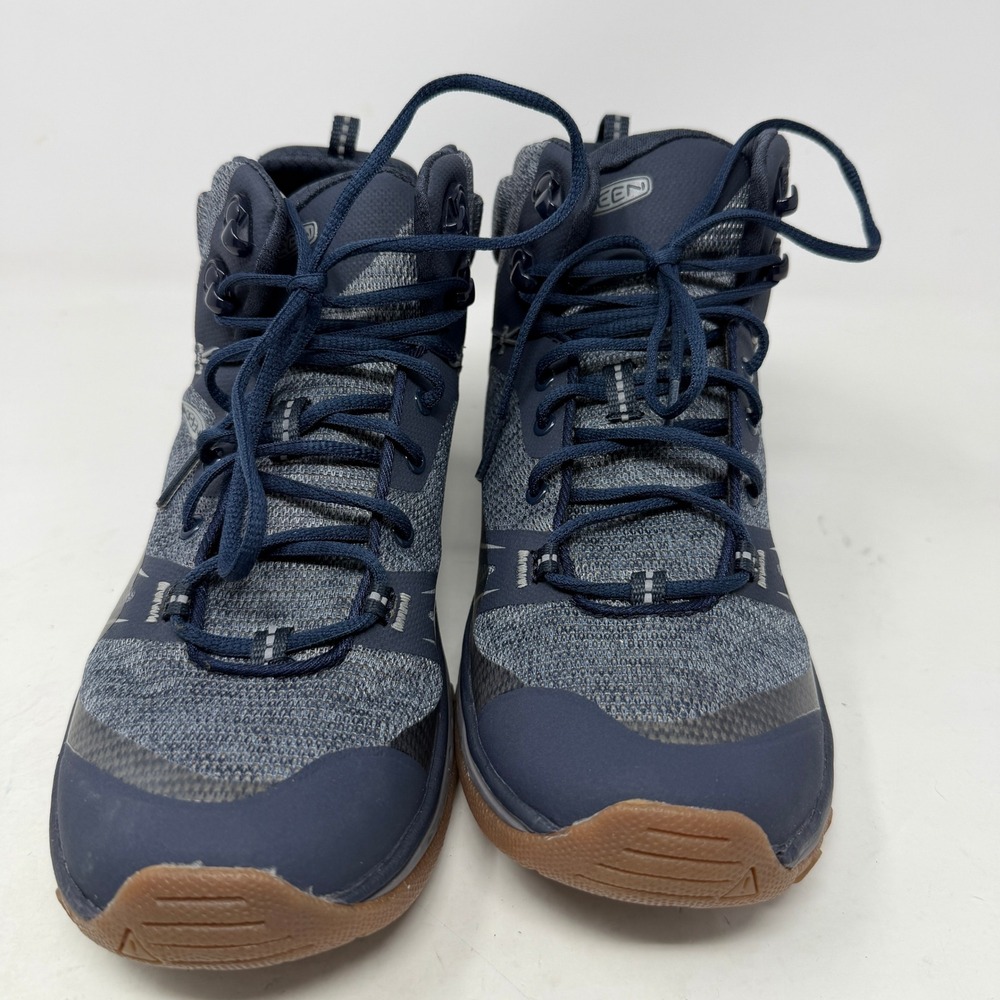 KEEN Terradora Waterproof Hiking Boots Womens 8.5 Blue Grey 1020716 Mid Hiker - Picture 2 of 10